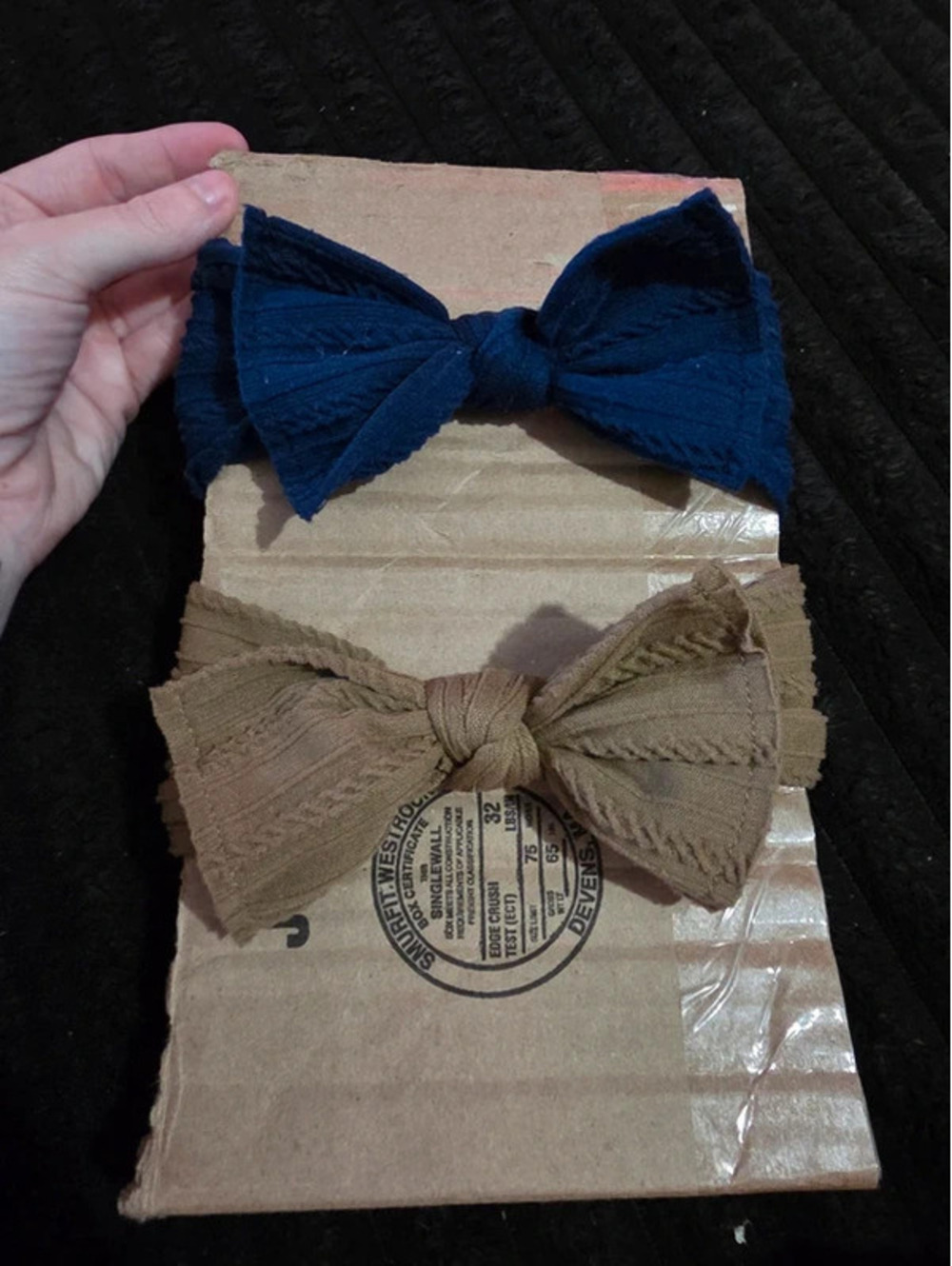 2 pc baby bow headwrap / bow